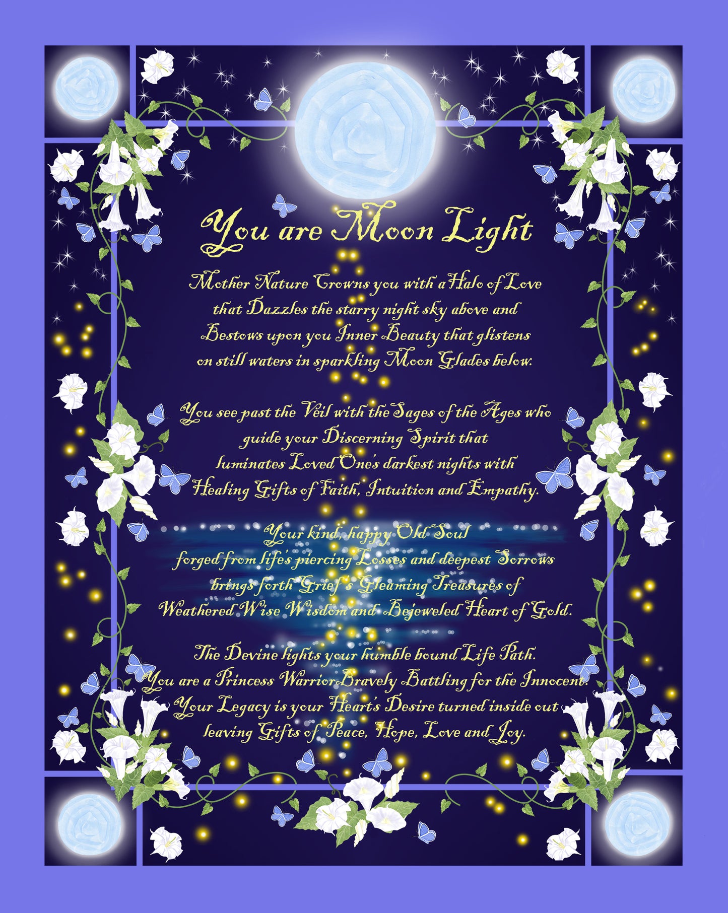You are Moonlight - poster print