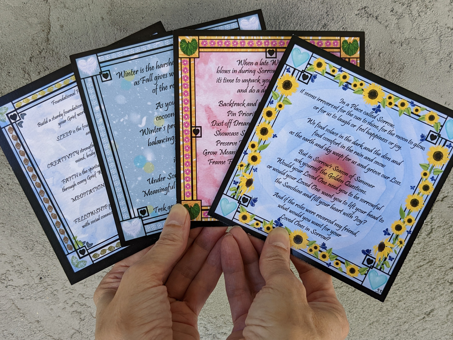 Seasons of Sorrow Grief Comfort Cards