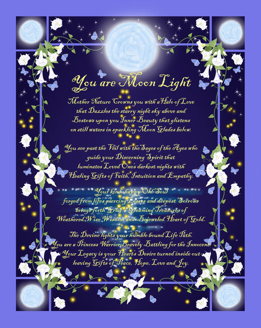 You are Moonlight - poster print