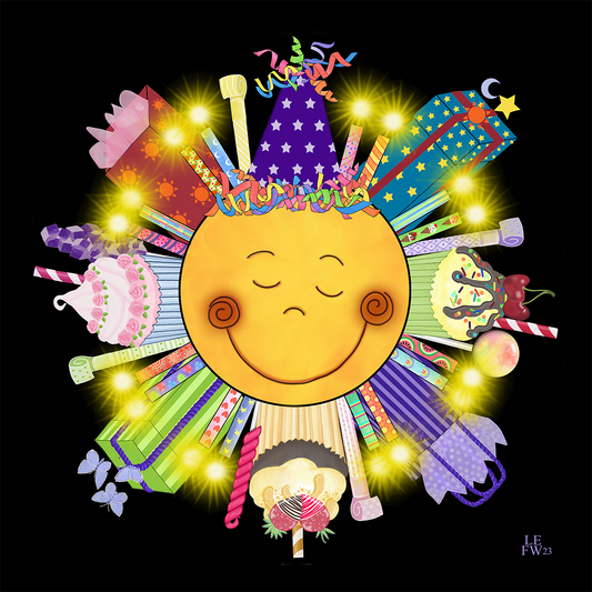 Birthday Sun print